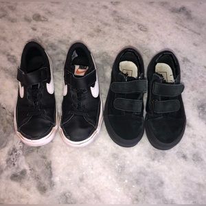Bundle of Size 11 Black Sneakers - Nike & Vans
